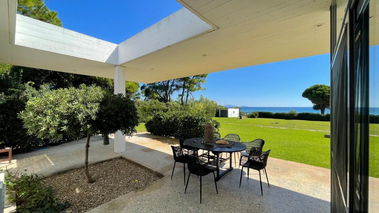 Beachfront Villa Hoopoe Schinias, Marathon Экстерьер фото